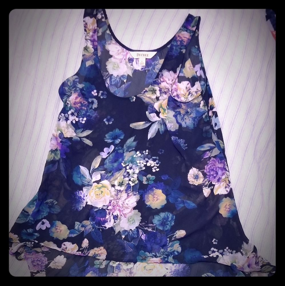 Decree sheer high low tank